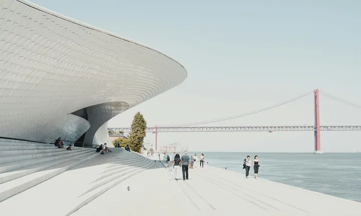 Modern museum architecture in Lisbon